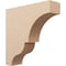 Ekena Millwork 9"W x 36"D x 36"H Thin Asheboro Rough Cedar Woodgrain TimberThane Corbel, Primed Tan CORUR09X36X36ASHRCPR - alternate 1